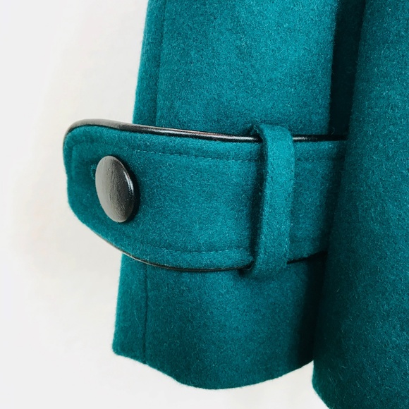 Steve Madden Hooded Wool Toggle Closure Pea Coat M - Picture 3 of 6